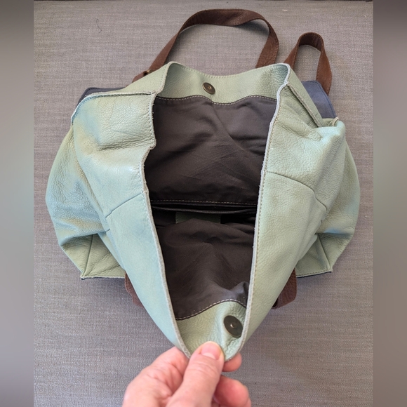 Buttersoft Italian Leather Satchel Purse Marta Ray - Picture 3 of 4